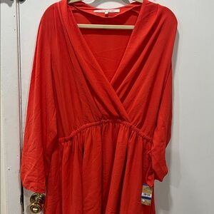 RACHEL Rachel Roy Red Long Sleeve Dress